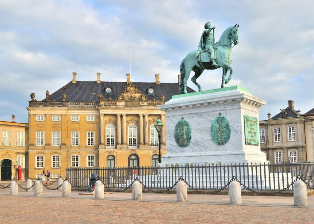 Royal Palace in Copenhagen Denmark