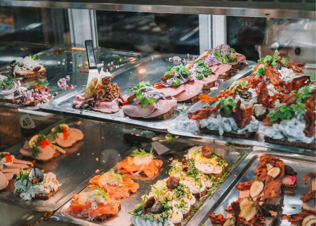 Local danish cuisine at the Copenhagen Food Market