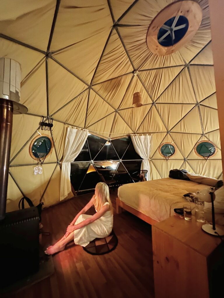 Inside Peru Eco Camp Dome