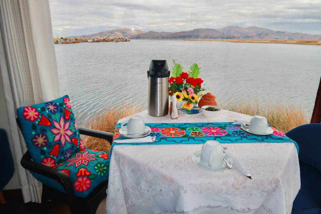 Lake Titicaca homestay kitchen view