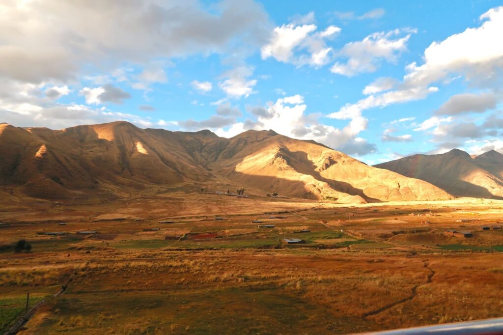 view from the Belmond train in Peru