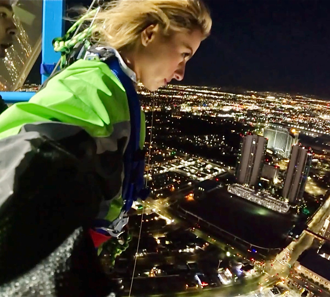 skyjump at the world's tallest observation tower in Las Vegas