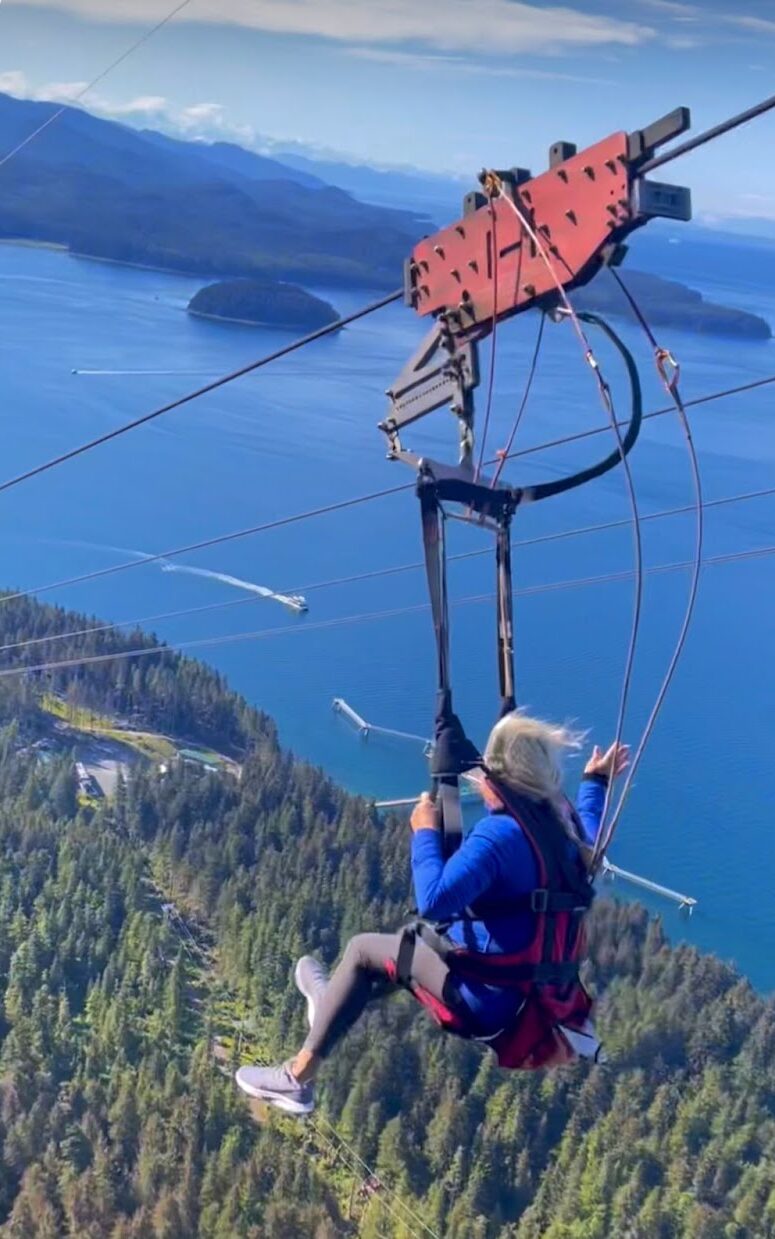 Sky at Icy Strait Point the world's largest ziprider