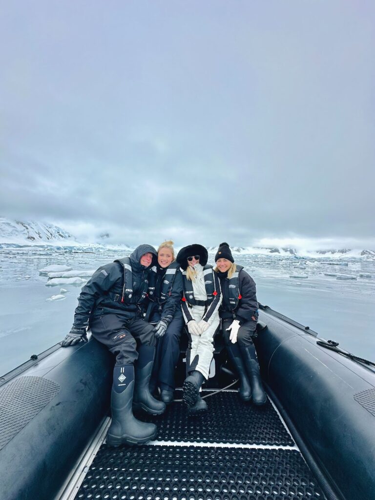 zodiac excursions in antarctica to view the glaciers and icebergs