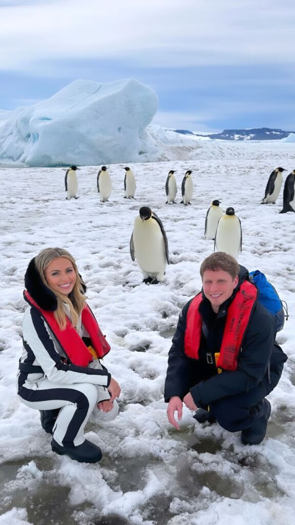 helicopter rides to Snow Hill Island to visit the emperor penguins in antarctica